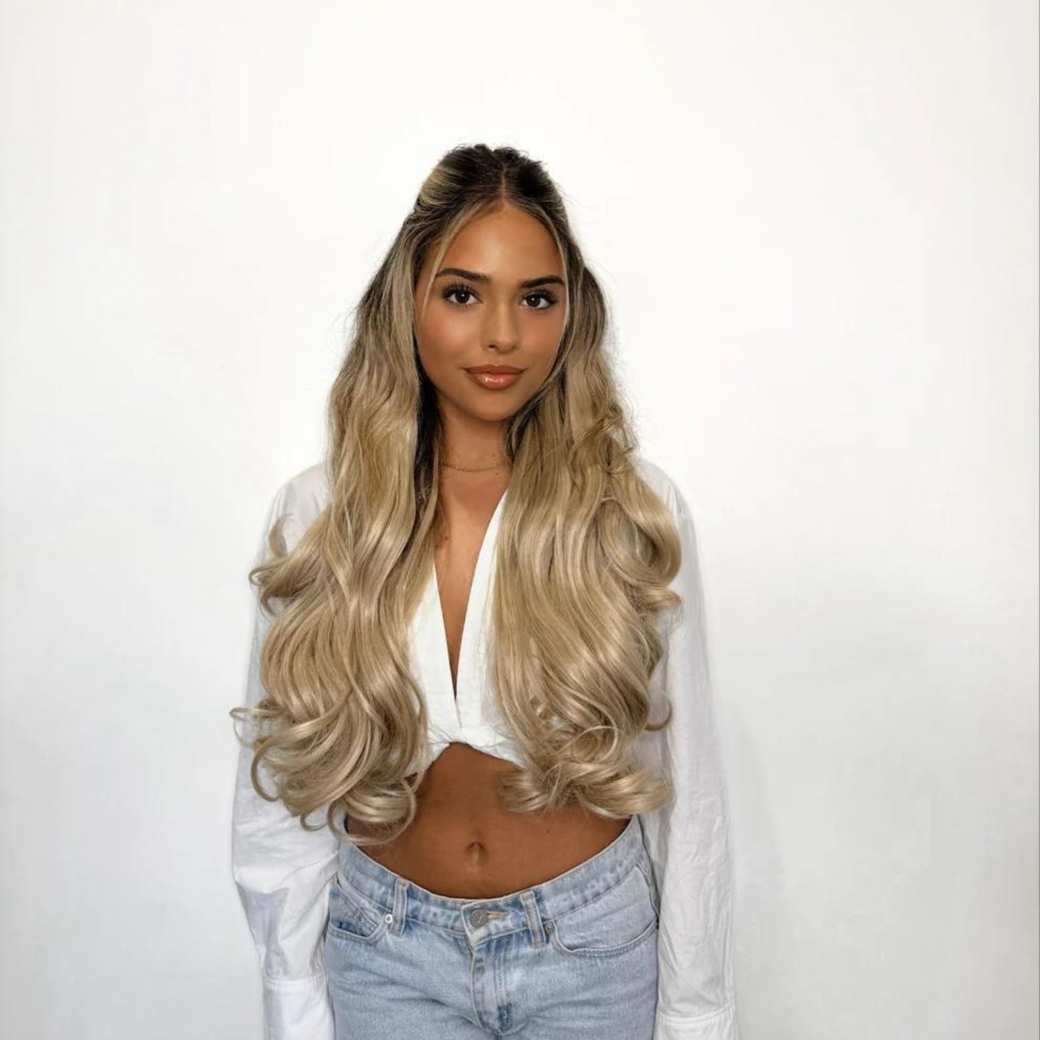 Half Up Half Down Set 22"